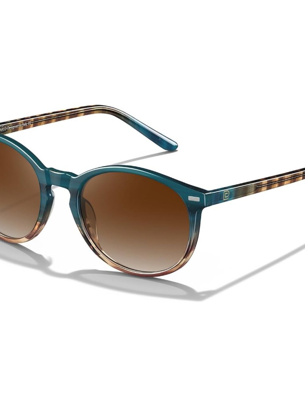 Stylish Round Polarized Sunglasses for Women - Oceanic Tortoise with Anti-Glare